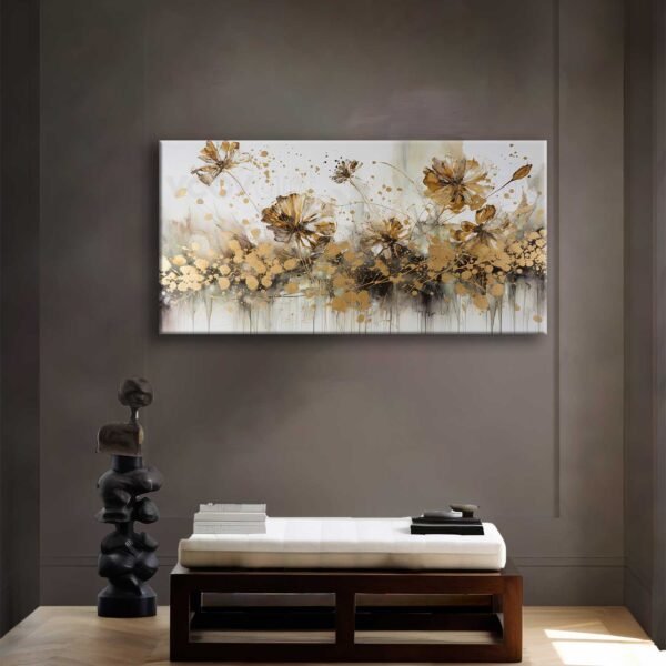 Abstract Art Flowers Dekoratif Kanvas Tablo - VOOV2565