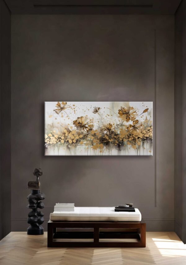 Abstract Art Flowers Dekoratif Kanvas Tablo - VOOV2565