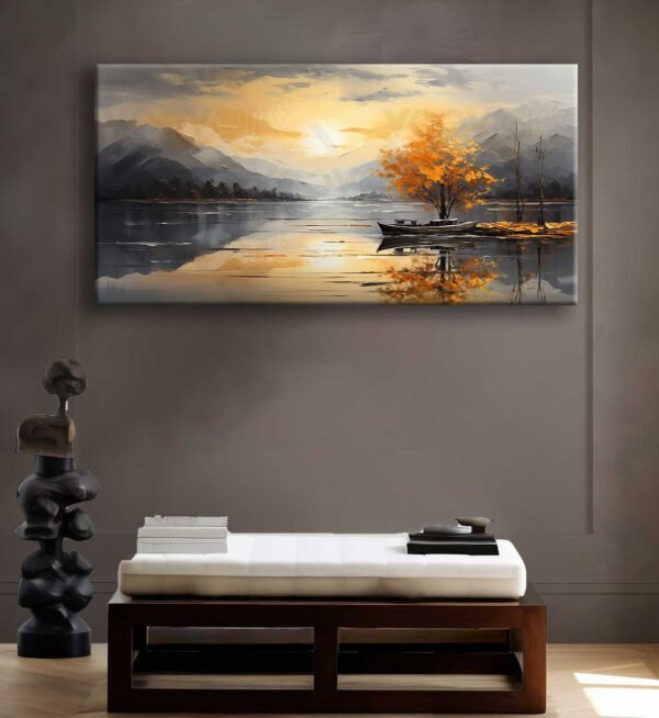 Nostalji Gün Batımı Dekoratif Kanvas Tablo - VOOV2567