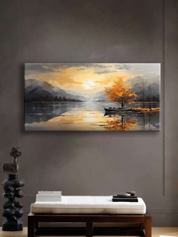 Nostalji Gün Batımı Dekoratif Kanvas Tablo - VOOV2567