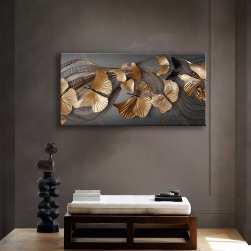 Dekoratif Kelebekler Kanvas Tablo - VOOV2591