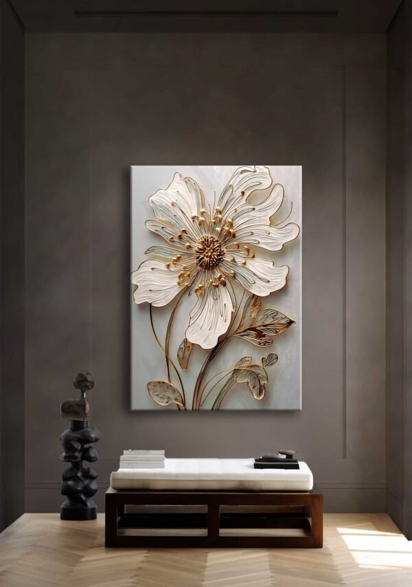 Dekoratif Çiçek Kanvas Tablo - VOOV2594