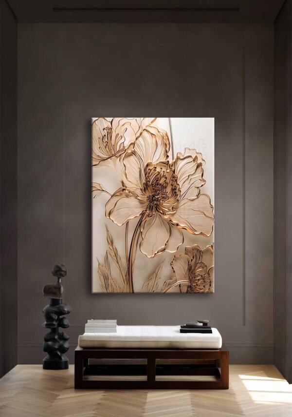 Dekoratif Çiçek Kanvas Tablo - VOOV2600