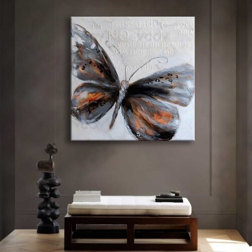 Dekoratif Kelebek Kanvas Tablo - VOOV2617