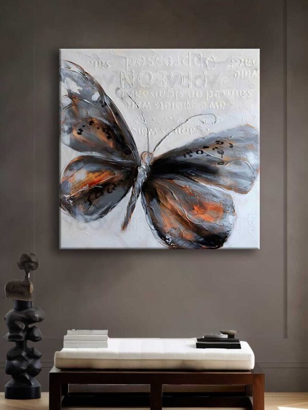 Dekoratif Kelebek Kanvas Tablo - VOOV2617
