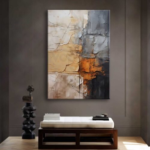 Soyut Dekoratif Kanvas Tablo - VOOV2630