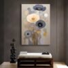 Soyut Çiçekler Dekoratif Kanvas Tablo - VOOV2638
