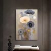 Soyut Çiçekler Dekoratif Kanvas Tablo - VOOV2638