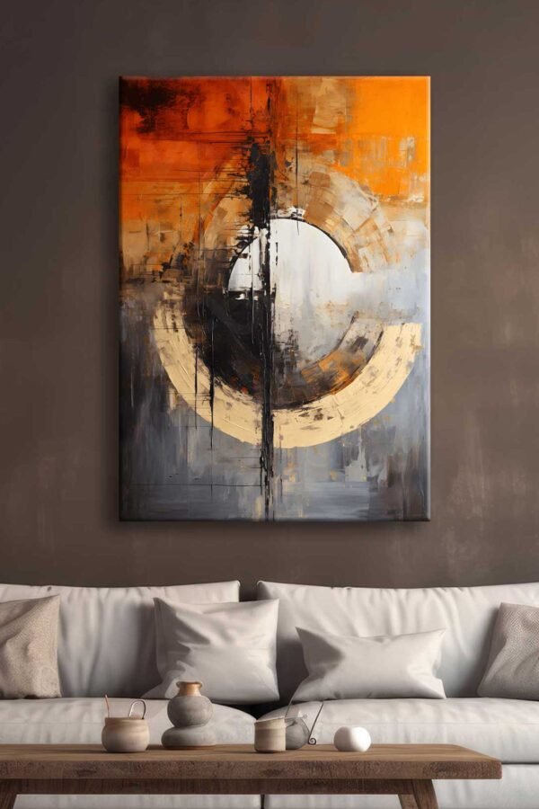 Soyut Dekoratif Kanvas Tablo - VOOV2654