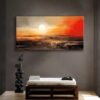 Soyut Gün Batımı Dekoratif Kanvas Tablo -VOOV2655