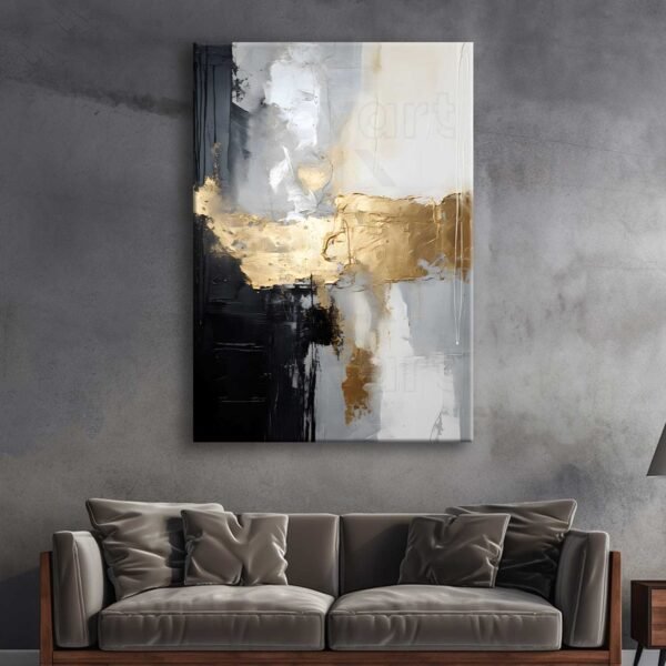 Soyut Dekoratif Kanvas Tablo - VOOV2656