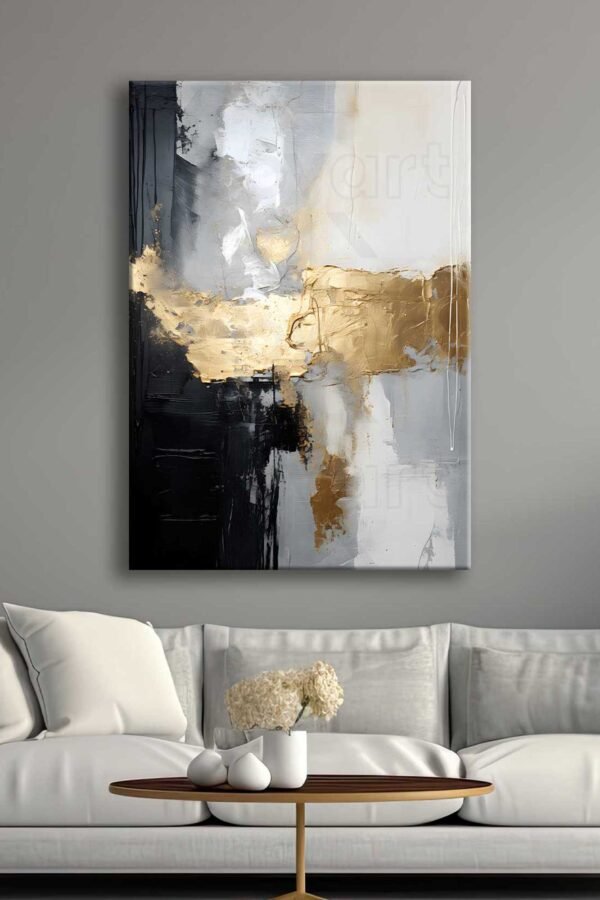 Soyut Dekoratif Kanvas Tablo - VOOV2656