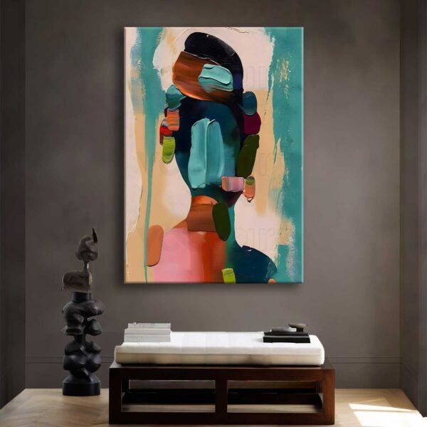 Abstract Women Dekoratif Kanvas Tablo - VOOV2658