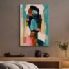 Abstract Women Dekoratif Kanvas Tablo - VOOV2658