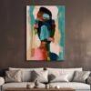 Abstract Women Dekoratif Kanvas Tablo - VOOV2658
