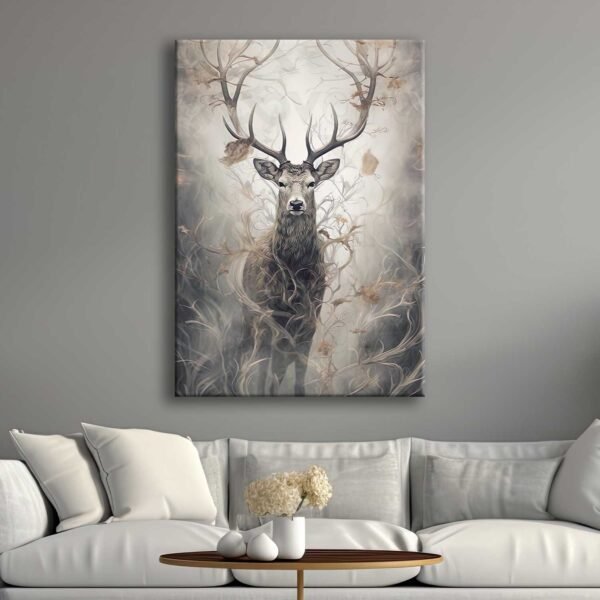 Dekoratif Geyik Kanvas Tablo - VOOV2659