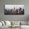 New York Şehir Manzarası Dekoratif Kanvas Tablo -VOOV2660