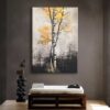Soyut Ağaç Manzara Dekoratif Kanvas Tablo - VOOV2665