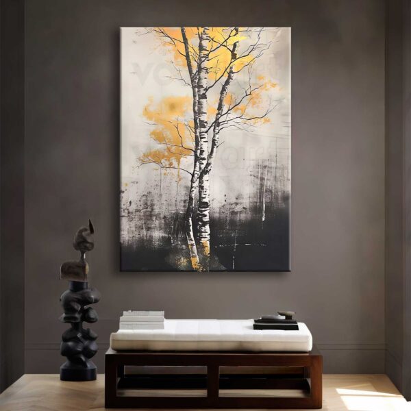 Soyut Ağaç Manzara Dekoratif Kanvas Tablo - VOOV2665