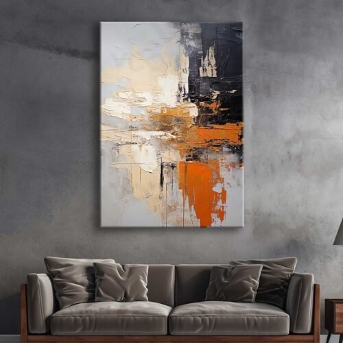 Soyut Dekoratif Kanvas Tablo - VOOV2671