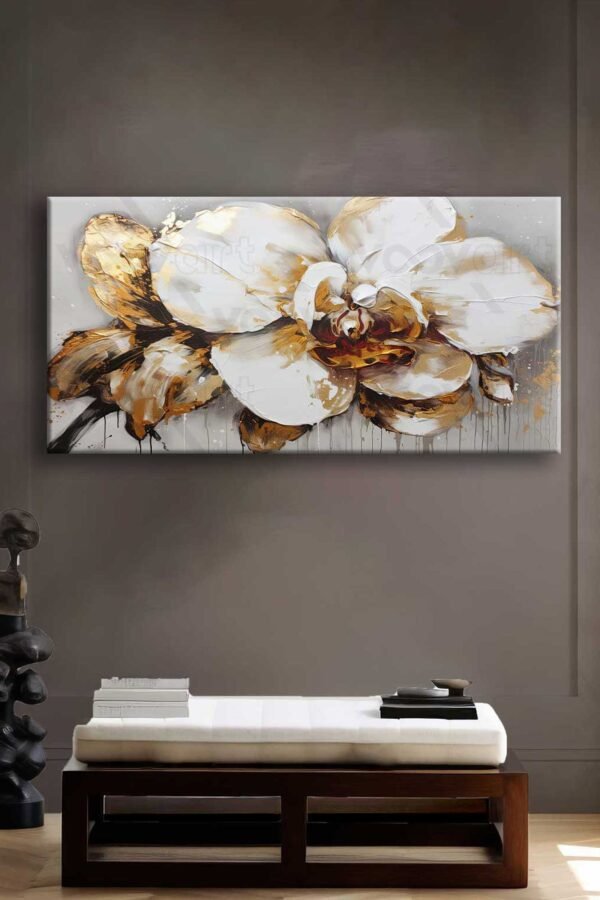 Dekoratif Çiçek Kanvas Tablo - VOOV2692