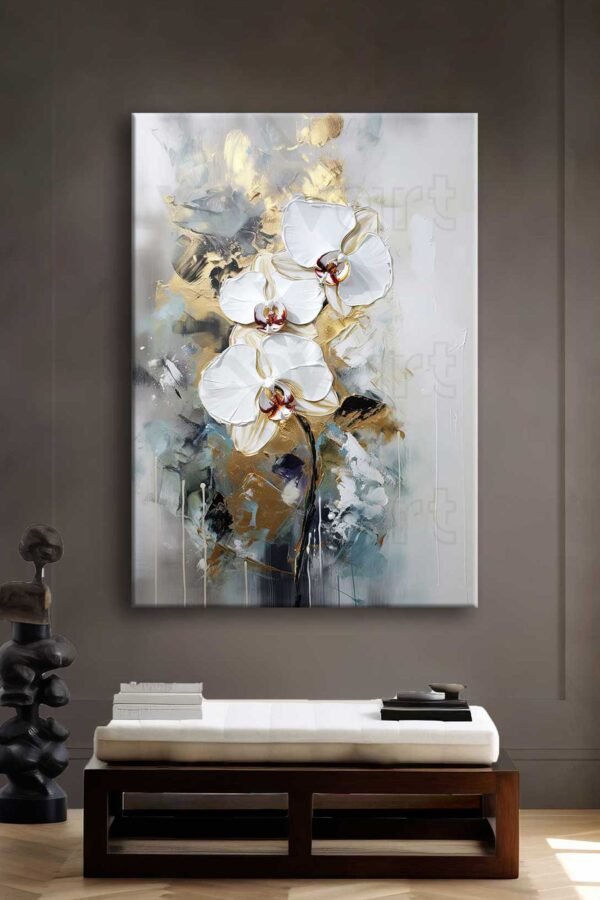 Dekoratif Çiçek Kanvas Tablo - VOOV2693