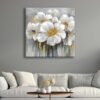 Dekoratif Soyut Çiçek Kanvas Tablo - VOOV2720