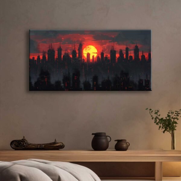 Fantastik Gün Batımı Dekoratif Kanvas Tablo -VOOV2727