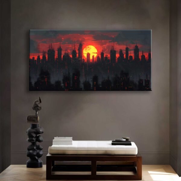 Fantastik Gün Batımı Dekoratif Kanvas Tablo -VOOV2727