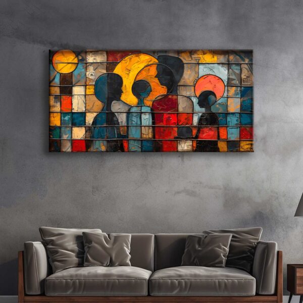 voov2731-2.jpg My Abstract Family Dekoratif Kanvas Tablo -VOOV2731