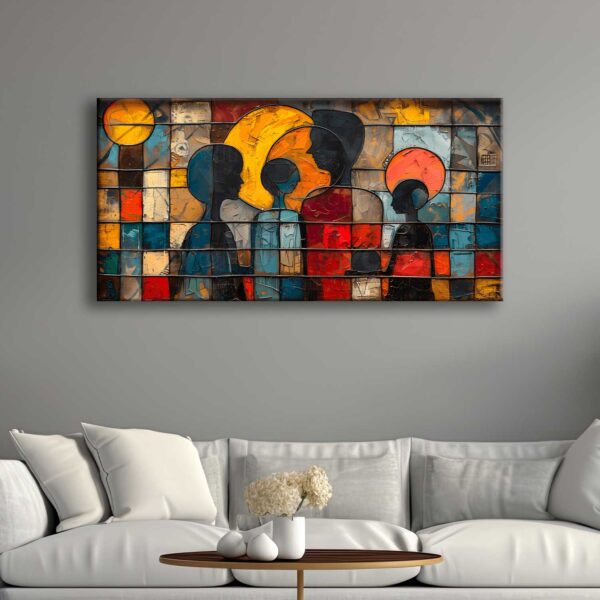 voov2731-4.jpg My Abstract Family Dekoratif Kanvas Tablo -VOOV2731