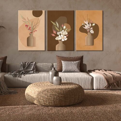 Kanvas Duvar Tablosu 3'lü Canvas Tablo Seti - VOOV4079