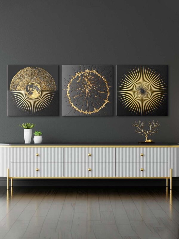 Kanvas Duvar Tablosu 3'lü Canvas Tablo Seti - VOOV4080