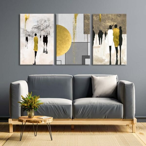 Kanvas Duvar Tablosu 3'lü Canvas Tablo Seti - VOOV4082