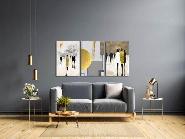 Kanvas Duvar Tablosu 3'lü Canvas Tablo Seti - VOOV4082