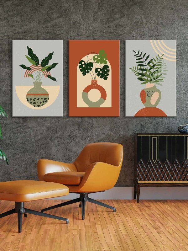 Kanvas Duvar Tablosu 3'lü Canvas Tablo Seti - VOOV4106