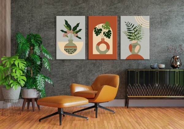 Kanvas Duvar Tablosu 3'lü Canvas Tablo Seti - VOOV4106