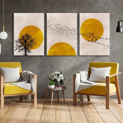 Kanvas Duvar Tablosu 3'lü Canvas Tablo Seti - VOOV4141