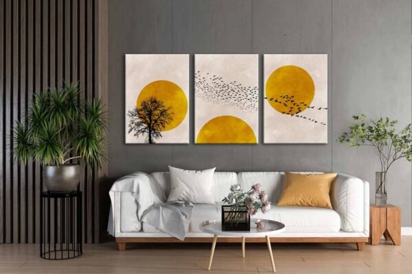 Kanvas Duvar Tablosu 3'lü Canvas Tablo Seti - VOOV4141