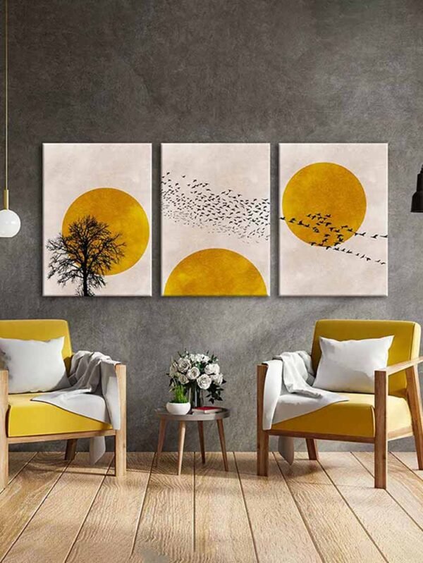 Kanvas Duvar Tablosu 3'lü Canvas Tablo Seti - VOOV4141