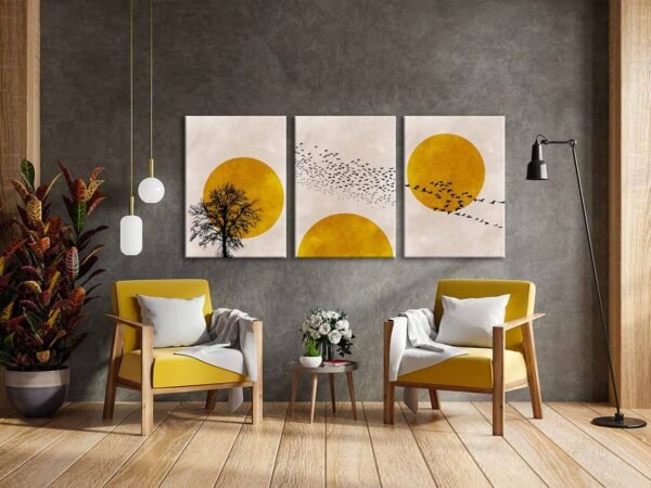 Kanvas Duvar Tablosu 3'lü Canvas Tablo Seti - VOOV4141