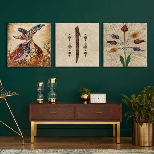 Kanvas Duvar Tablosu 3'lü Canvas Tablo Seti - VOOV4148