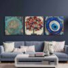Kanvas Duvar Tablosu 3'lü Canvas Tablo Seti - VOOV4159