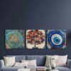 Kanvas Duvar Tablosu 3'lü Canvas Tablo Seti - VOOV4159