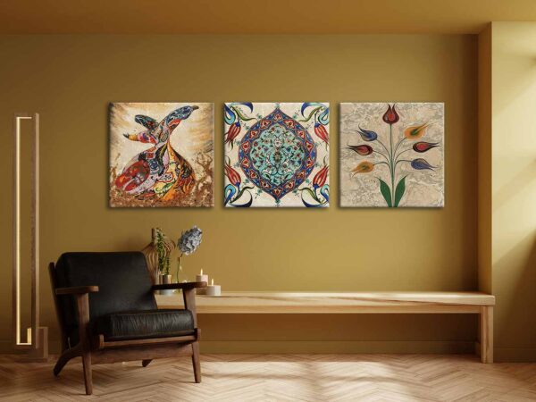 Kanvas Duvar Tablosu 3'lü Canvas Tablo Seti - VOOV4166