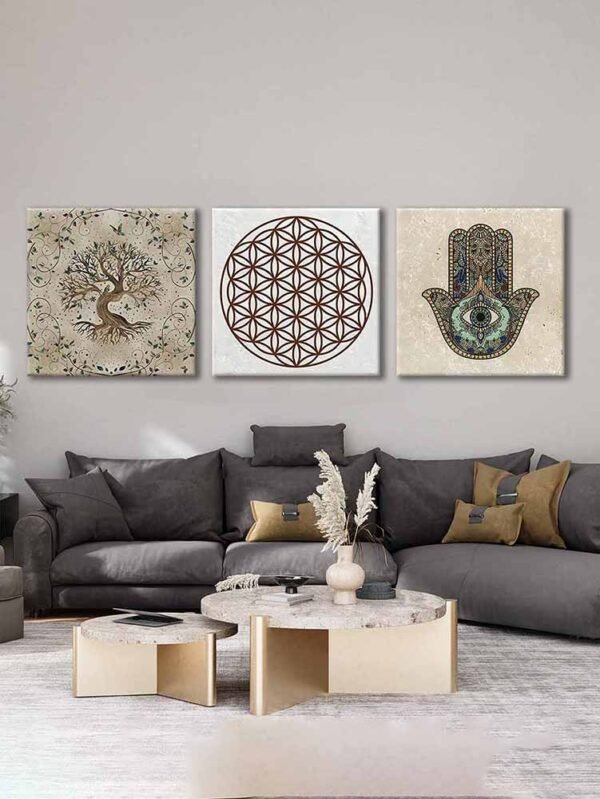 Kanvas Duvar Tablosu 3'lü Canvas Tablo Seti - VOOV4169