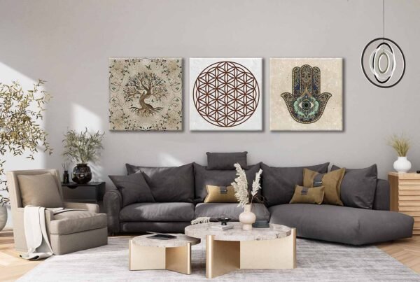 Kanvas Duvar Tablosu 3'lü Canvas Tablo Seti - VOOV4169