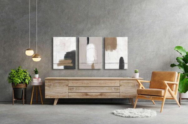 Kanvas Duvar Tablosu 3'lü Canvas Tablo Seti - VOOV4187