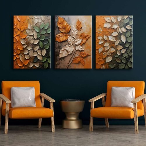 Kanvas Duvar Tablosu 3'lü Canvas Tablo Seti - VOOV4192