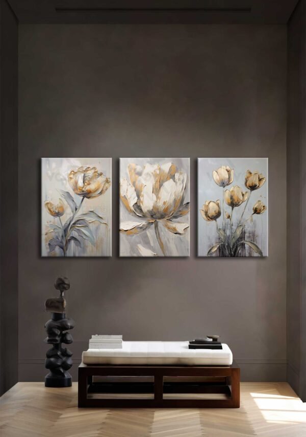 Kanvas Duvar Tablosu 3'lü Canvas Tablo Seti - VOOV4206